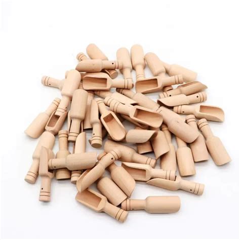 Mini Cuill Res En Bois Cuill Re Sel De Bain Bonbons Poudre Laver Pices