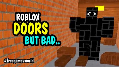 Roblox Doors But Bad Full Walkthrough Speedrun Ending Free Games