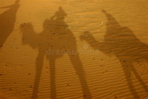 Shadows in the desert stock photo. Image of morocco, africa - 2003892