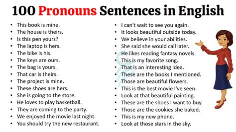 Examples Of Pronouns Sentences In English Pronoun Englishilm