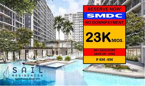 Condo Fo Sale In Pasay City Mall Of Asia At Sail Residences Near In