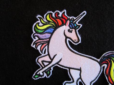 Embroidered Unicorn Iron On Patch Unicorn Patch Unicorn Etsy