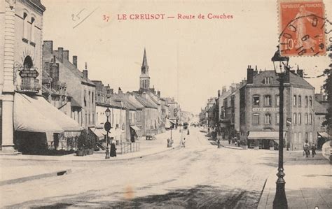 Le Creusot Route De Couches Carte Postale Ancienne Et Vue D Hier Et