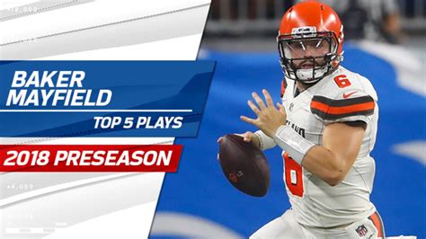 Top 5 Baker Mayfield plays | 2018 Preseason