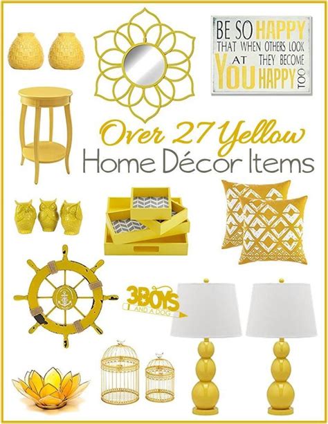 Yellow Home Decor Accents