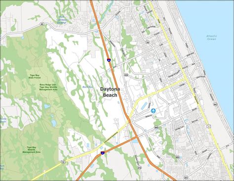 Map Of Daytona Beach Florida Gis Geography