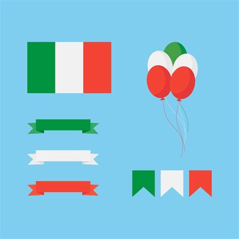 Premium Vector Italy National Icons Set