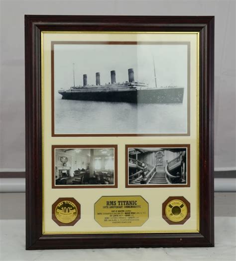 Titanic Commemorative Frame For The 100th Anniversary Sally Antiques