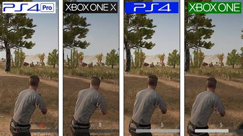 PlayerUnknown S Battlegrounds PUBG Xbox One X Vs PS4 Pro Vs PS4 Vs