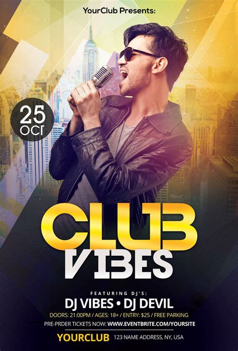 Club Vibes Free Psd Flyer Template By Stockpsd On Deviantart