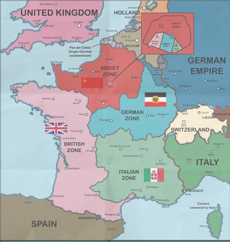 German Occupation Zones After Ww2