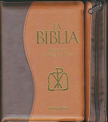 La Biblia Libro Del Pueblo De Dios Con Covertor Simil Piel Y Cierre