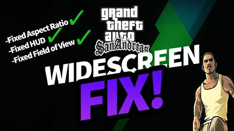 Fix Widescreen Resolution In Gta San Andreas Read Description Youtube