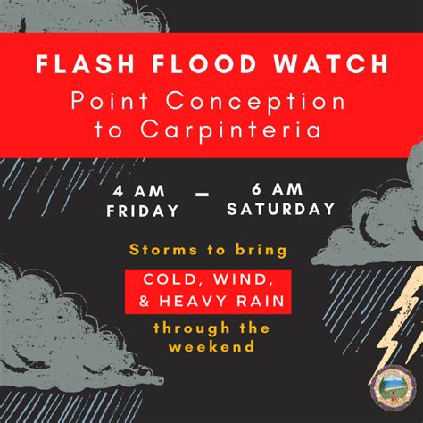 Flood Watch Issued For Feb 24 25 City Of Carpinteria