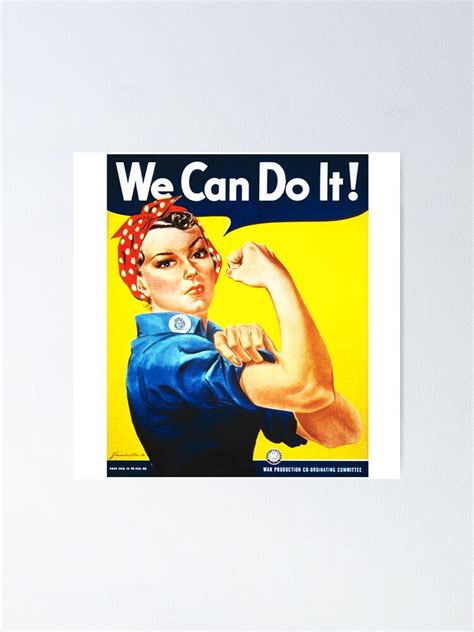 "We Can Do It! (1943) - US Wartime Propaganda Poster" Poster for Sale by 45thAveArtCo | Redbubble