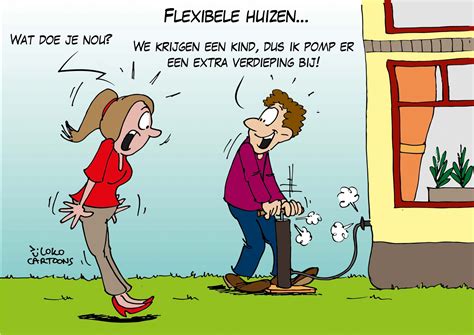 Bijeenkomst Nieuw Te Bouwen Woonwijk Loko Cartoons