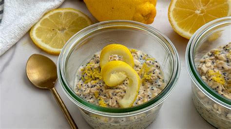 Lemon Poppy Seed Overnight Oats Recipe