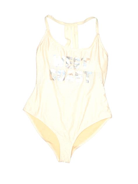 Forever 21 Plus Checkered-gingham Ivory One Piece Swimsuit Size 1X