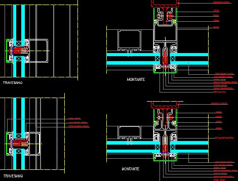 Curtain Wall Details In DWG 133 19 KB CAD Library