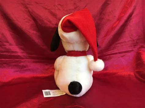 Snoopy Peanuts Santa Christmas Plush Doll Ebay