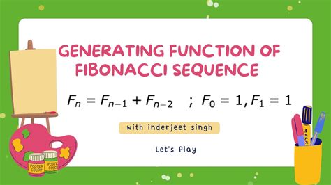 Generating Function Of Fibonacci Sequence Discrete Mathematics Youtube