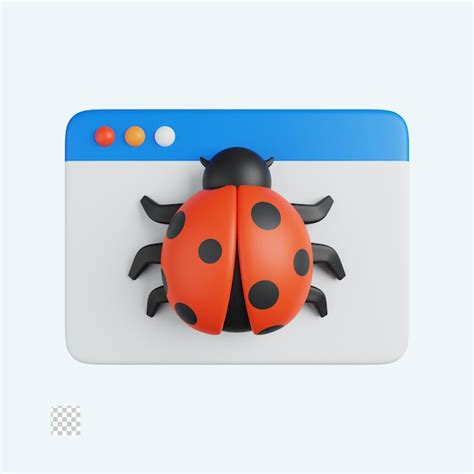 Premium Psd Bug Detection D Icon