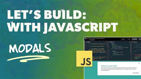 How To Code A Modal With Vanilla JavaScript YouTube