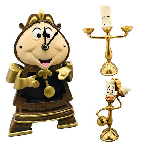 Beauty And The Beast Clock And Candlestick
