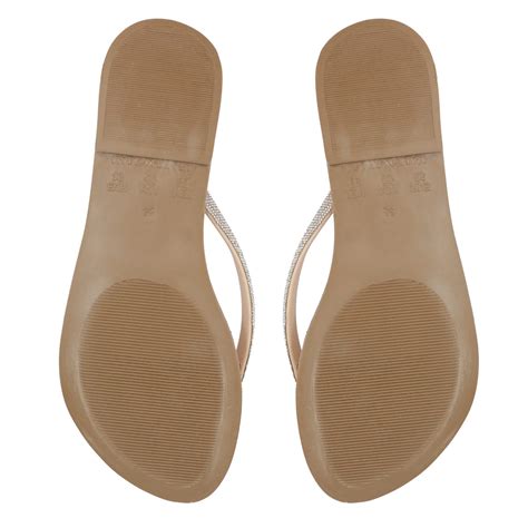 Rasteira Vestige Nude Cristais N