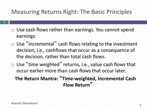 Ppt Measuring Investment Returns I The Mechanics Of Investment