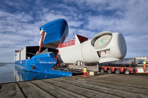 Siemens Delivered Customized Wind Turbine Transport Vessel Rotra Vente