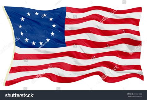 Early American Flag Stock Photo 115561660 : Shutterstock