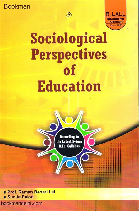 Sociological Perspectives Of Education Paperback Prof Raman Bihari