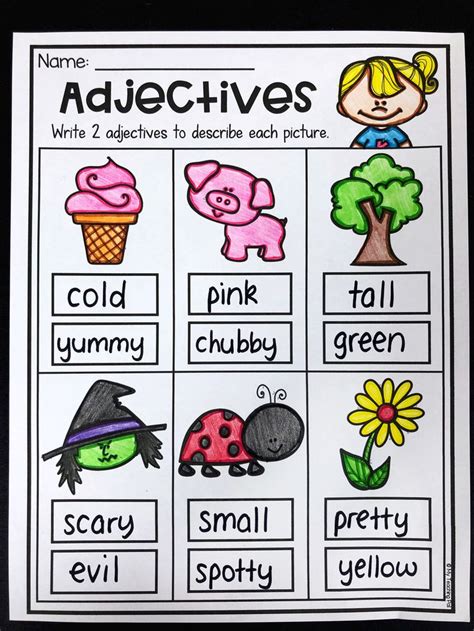 Grammar Worksheet Packet Nouns Adjectives And Verbs Worksheets