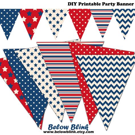 4Th Of July Printable Banner