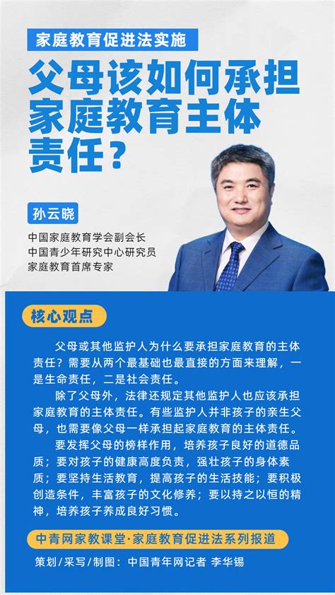 家庭教育促进法实施，父母该如何承担家庭教育主体责任？中青中国青年网