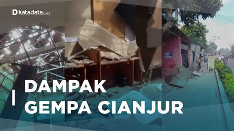 Video Dampak Gempa Cianjur 46 Orang Tewas Dan 700 Alami Luka Luka