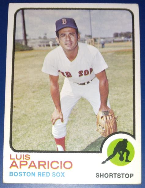 Luis Aparicio Topps Boston Red Sox Hof Ebay