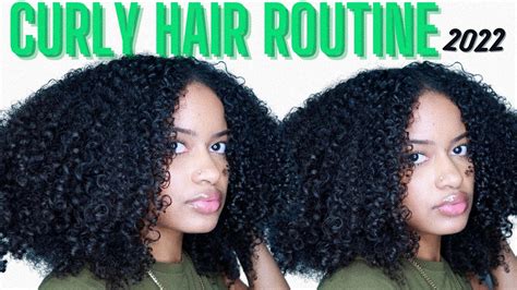 My Super Defined Curly Hair Routine 2022 Diffusing Hair Types 3b3c Youtube