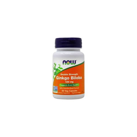 Ginkgo Biloba Double Strength Mg Veg Capsules Now Foods Em