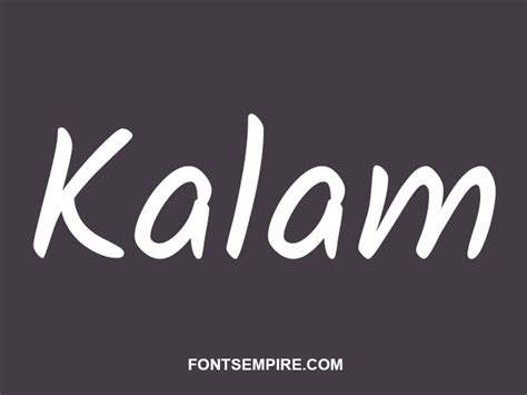 Kalam Font Free Download - Fonts Empire