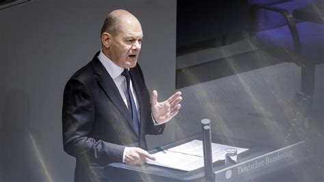 Regierungserklärung von Kanzler Scholz