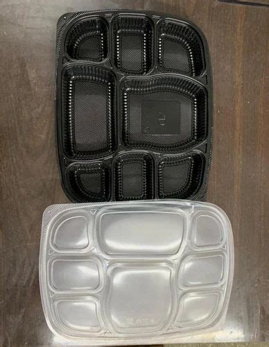 Plastic Compartment Meal Tray Rectangle Inch At Piece In