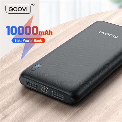 Kaufe QOOVI Power Bank 10000 MAh Tragbares Aufladen PowerBank 10000 MAh