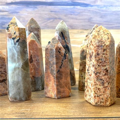 Feldspar With Tourmaline Pillars 2 4 Crystal Joys Wholesale