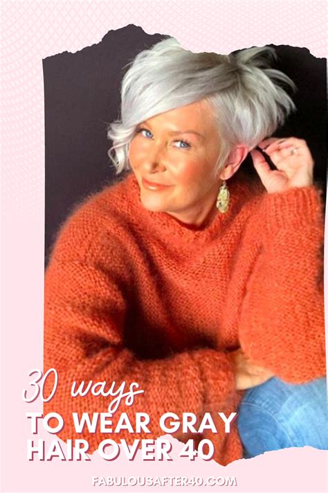 3 Ways To Wear Gray Hair Over 40 Gray Hair Growing Out Grey Hair Styles For Women Older