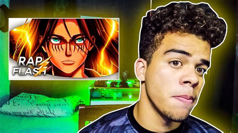 React Rap Do Eren Shingeki No Kyojin O Rugido Da Terra Flash