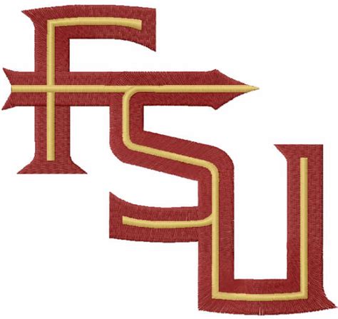 Florida state seminoles alternate logo embroidery design