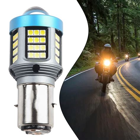 H Led Moto Ba D Led Motorcycle Headlight Bulbs Lens White Yellow