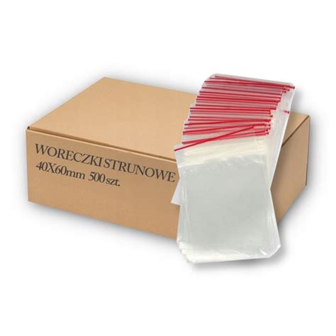 WORECZKI STRUNOWE 40x60mm Torebki Strunowe 4 6 Worki 500 Szt Cena